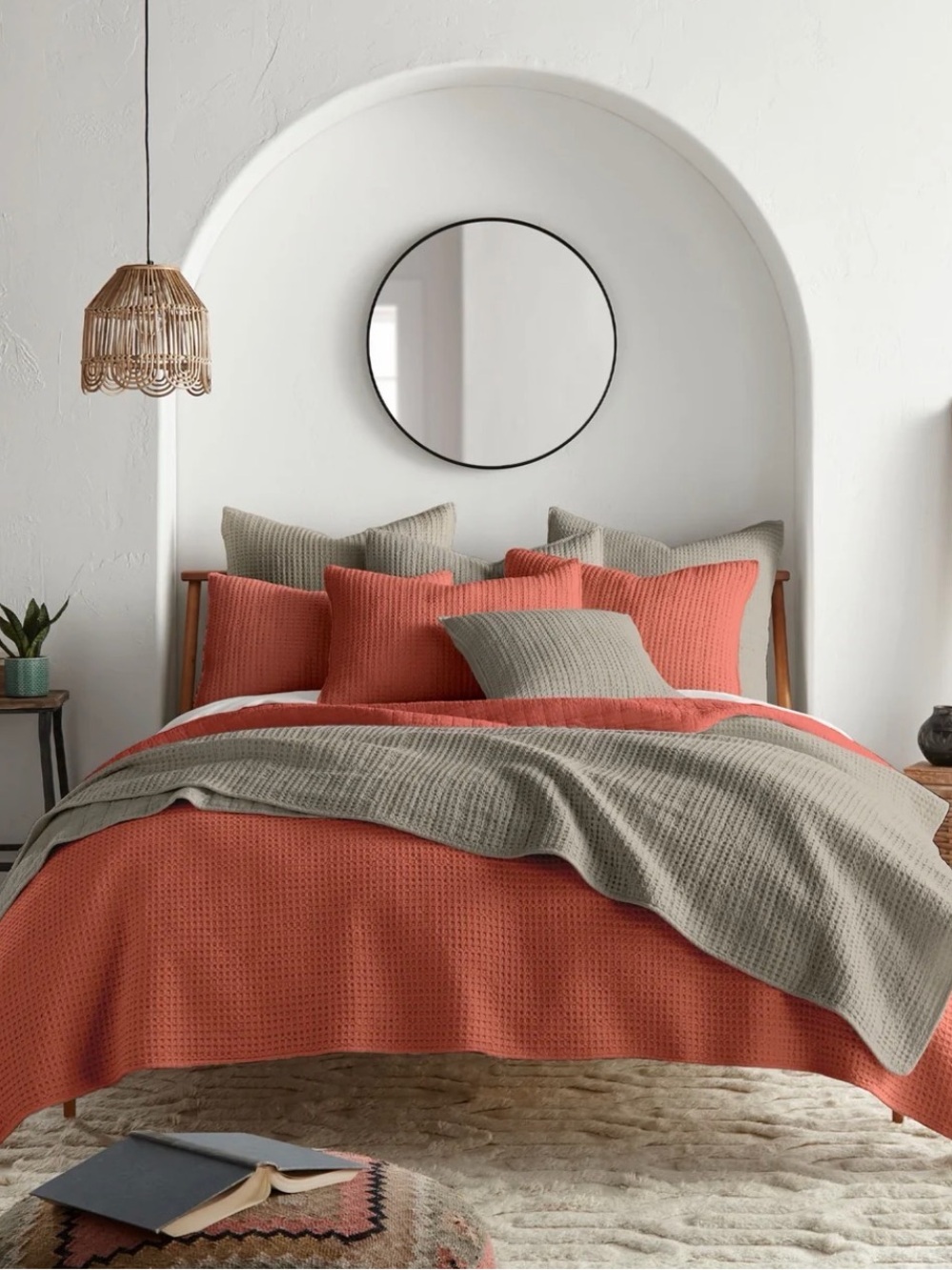 *New* LEVTEX Mills Waffle Quilt Set, Full/Queen - Picture 4 of 9